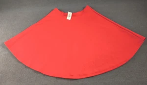 Simlu Red Midi Skater Skirt Bottom Flared Stretch Womens 2XL Casual A Line NEW - Picture 1 of 12