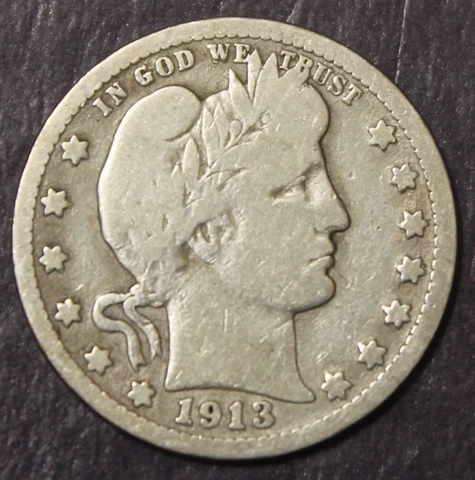 1913 Barber Quarter VG Details Polished......................Lot 158 Cover