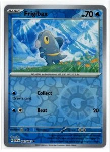 Pokemon Paldean Fates Reverse Holo 017/091 Frigibax - Picture 1 of 1