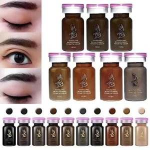 21Color Tattoo Ink Set Permanent Makeup Eyebrow Ink Microblading Pigment Z6X0 - Picture 1 of 33