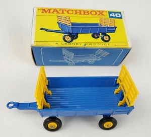 Vintage Matchbox Lesney 40 Hay Trailer NOS with Original Box MINT MIB 1960's Toy - Picture 1 of 12