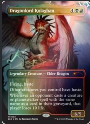 Dragonlord Kolaghan Full Art FOIL - Secret Lair SLD 1972 - EN NM - Magic - Bild 1 von 2