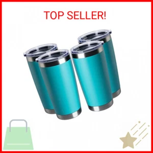 4 pack 20 OZ Double Wall Stainless Steel Vacuum Insulated Tumbler Coffee Travel - Picture 1 of 2
