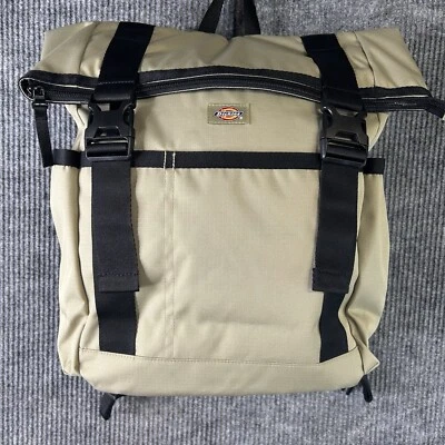 Nueva Mochila Dickies Ashville Roll Top Caqui Botella de Agua Bolsillos Laterales Foto 1 de 4