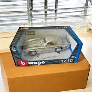 burago 1/18 mercedes benz 300 SL ( 1954 ) grau - Bild 1 von 6