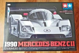 Tamiya 47484 1990 Mercedes Benz C11 Rennwagen R/C Autobausatz 1:10 Maßstab NEU - Bild 1 von 6