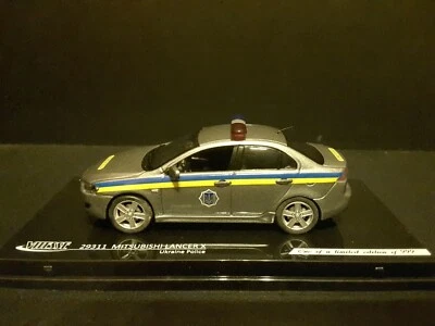 Mitsubishi Lancer EVO X Ucrania Road Police DAI 2010 edición limitada en 1/43 Foto 1 de 4