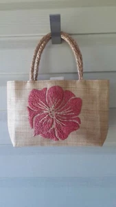 ****MOSSIMO Straw Woven Flower Purse Bag-- NEW--**** LOOK!!@@@ - Picture 1 of 6