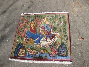 Orient Teppich Figural wohl Iran Täbris aus Nachlass (E 165) - Bild 1 von 10