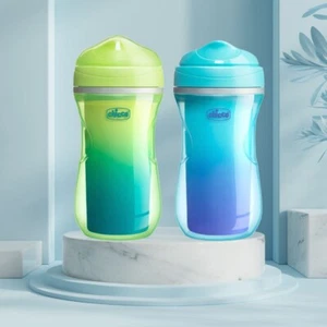 Chicco Insulated Sippy Cup 9oz - Bite-Proof, Spill-Free, Dishwasher Safe - Green - Picture 1 of 6