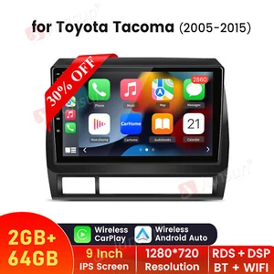 Radio estéreo de coche 2+64 GB Android 13 CarPlay para Toyota Tacoma 2005-2015 GPS WIFI - Imagen 1 de 17