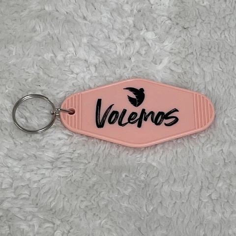 Angel City FC NWSL Soccer Retro Hotel Style Keychain Key Ring Volemos ACFC LA Cover
