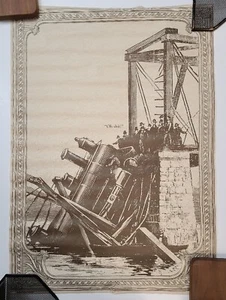 VTG 1973 Western Graphics Poster "BRIDGE OUT" Near fine - Picture 1 of 5