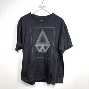 Volcom Concentric T-Shirt Gray Short Sleeve Casual Tee 2000s Y2K Skater Mens XL - Picture 1 of 5