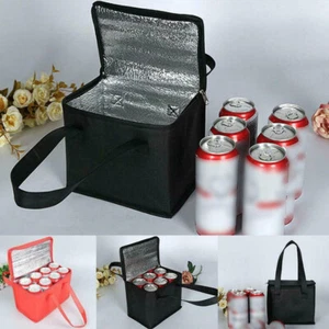 Portable Insulated Picnic Camping Lunch Thermal Cooler Drink Cool Food Bag Box - Picture 1 of 19
