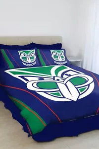 New Zealand NZ Warriors NRL KING Bed Quilt Doona Duvet Cover & Pillow Cases S... - Picture 1 of 1