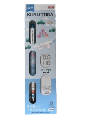 Lápices mecánicos y recarga Uni Kuru Toga Cinnamonroll Sanrio 0,5 mm HB limitado Foto 1 de 2