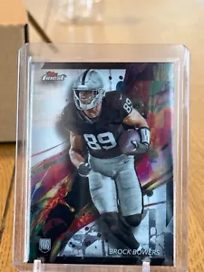 2024 Topps Finest Football Brock Bowers RC Rookie Common #82 Las Vegas Raiders - Picture 1 of 2