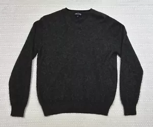 Allen Solly 100% Cashmere V-Neck Pullover Long Sleeve Sweater Gray Sz M Medium - Picture 1 of 6