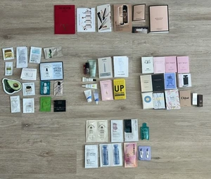 Lot Of 55 Beauty Samples - Makeup Fragrance Hair Skincare - Sample & Deluxe Size - Picture 1 of 6
