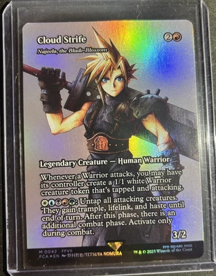 MTG: Najeela, the Blade-Blossom (Cloud Strife) (FOIL) - NM - FINAL FANTASY #0042 - Image 1 of 2