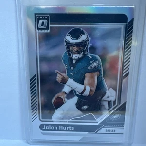 Jalen Hurts Silver Parallel 2024 Donruss Optic Card #158 Philadelphia Eagles - Picture 1 of 2