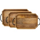 Wooden Trays with Handle Serving Tray Breakfast Tray Coffee Table Decor S, M & L
