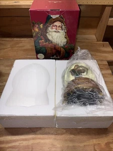 2004 Hallmark St. Nicholas Water Globe Music Jolly Old St. Nicholas Snow Santa - Picture 1 of 23
