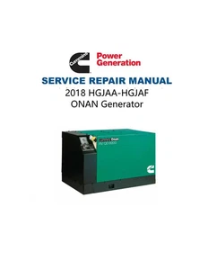 Manual de servicio Cummins HGJAA-HGJAF | 2018 | Generador ONAN RV | USB y enlace - Imagen 1 de 13