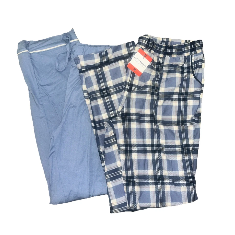 NWT Women's Blue 2-Pack Straight Leg Lounge Pants Size Medium - Image 1 of 1