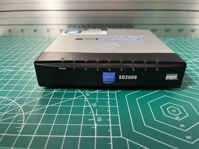 Cisco SD2008 v3 8-Port 10/100/1000 Gigabit Ethernet Network Switch NO POWER CORD - Image 1 of 4