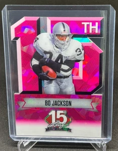 2025 Leaf NSCC 15th Anniversary Crystal BO JACKSON PINK CRYSTALS #1/1 - Picture 1 of 2