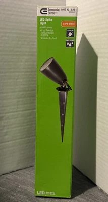 Commercial Electric Line Voltage Bronze LED Landscape Flood Light With Spike - Image 1 of 3