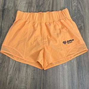 Justice Girls Sport Short XL (16/18) Orange Athletic Fit - Picture 1 of 7