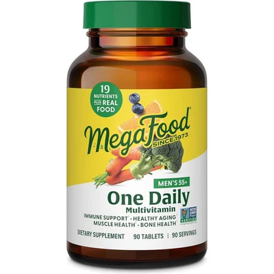 MegaFood Hombre 55 + Multivitamínico Diario 90 Comprimidos Foto 1 de 2