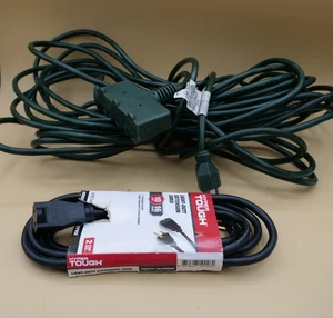 HDX 50 Fuß 16/3 Grün Landschaft Verlängerungskabel Innenbereich/Aussenbereich & 10' Hyper Robust - Bild 1 von 5