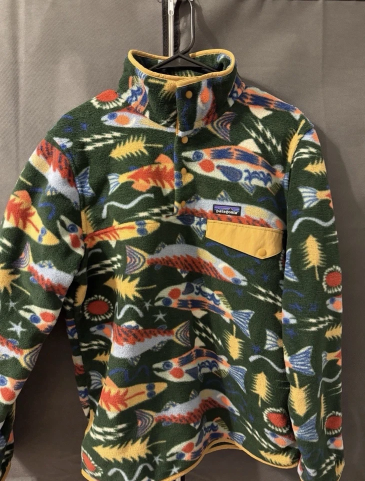 Ships ASAP! Patagonia Men’s Synchilla Fleece Pullover Salmon Energy XXL - Image 1 of 1