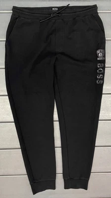 Pantalones deportivos Hugo Boss NBA Brooklyn Nets para hombre XL negros Foto 1 de 4