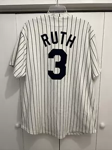 Vintage Majestic Cooperstown Collection ~ New York Yankees Babe Ruth #3 Trikot Gr. XL - Bild 1 von 8