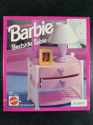 Vintage Barbie Bedside Table – Mattel #65072 – 1993 – Furniture Accessory - Image 1 of 4