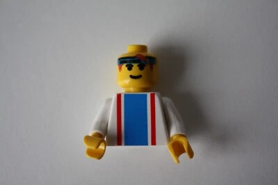 LEGO ®  Minifiguren Fußballer Oberteil   weiß mit gelben Händen mit Kopf - Bild 1 von 2