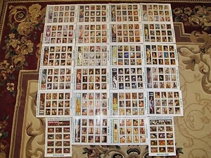 Lot 24 sheets History of Nude Painting Stamp Sheet 2016 # 5 gr - Picture 1 of 10