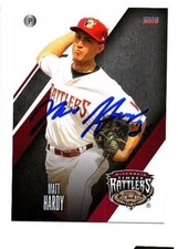 Matt Hardy signed autographed 2018 Wisconsin Timber Rattlers team card Pembroke