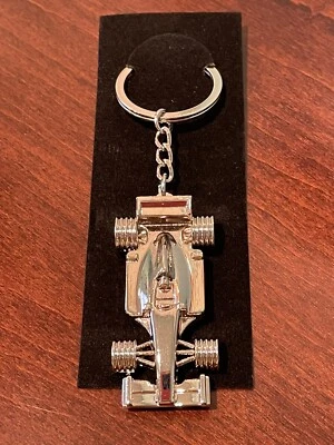 Formula 1 Keychain, Silver Color, Indy 2018, New - Image 1 of 4