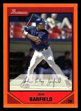 2007  Bowman #67 Josh Barfield Orange SP #d /250! Cleveland Indians