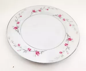 Norleans Debonaire Dinner Plate Fine Bone China Pink Roses Vines Vintage - Picture 1 of 12