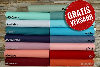 240cm Uni Farben Popeline Baumwolle Stoff Baumwollstoff Meterware Basteln - Bild 1 von 3