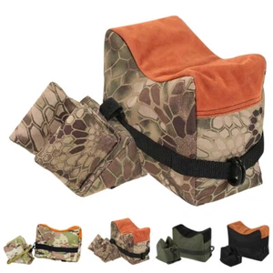 Shooting Hunting Range Sand Bag Combo Set Rifle Gun Bench Rest Stand Front Rear - Picture 1 of 25