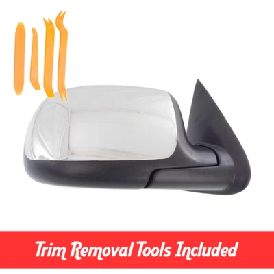 Passenger Side Manual Mirror For 1999-2007 Silverado Sierra Suburban GM1321208 - Image 1 of 4