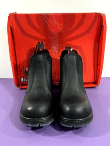 5 US NIB MEN'S REDBACK BOBCAT USBBK TPU SAFETY STEEL TOE BOOTS BLACK OIL KIP - Picture 1 of 7